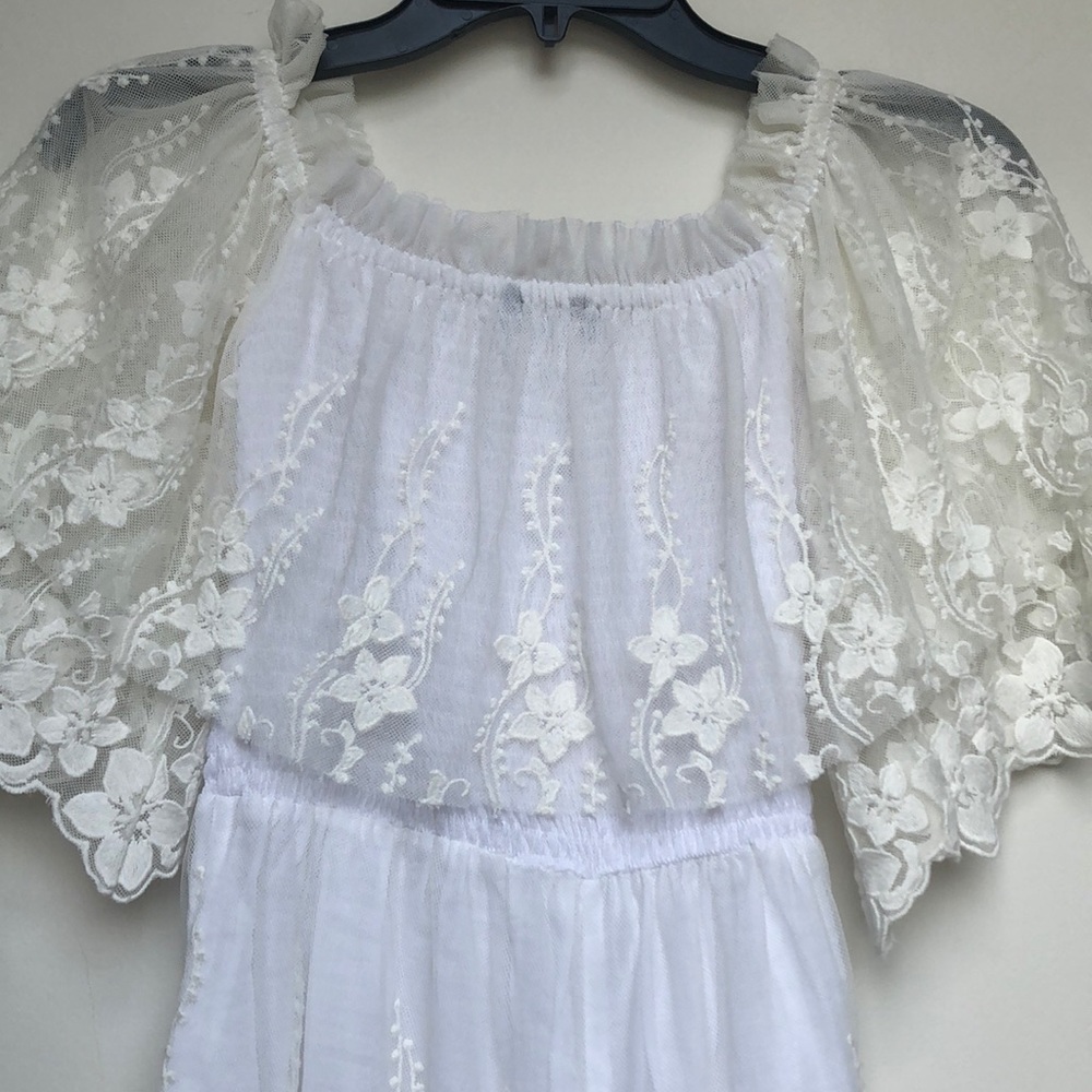 KAS New York Boho White Lace Lisa Romper - Picture 4 of 6